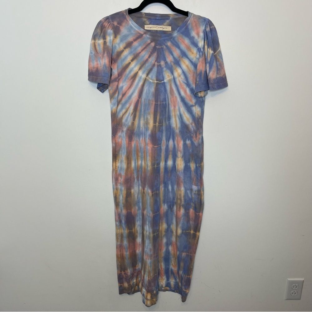 Raquel Allegra Flutter Tie Dye Dress S - Picture 2 of 9